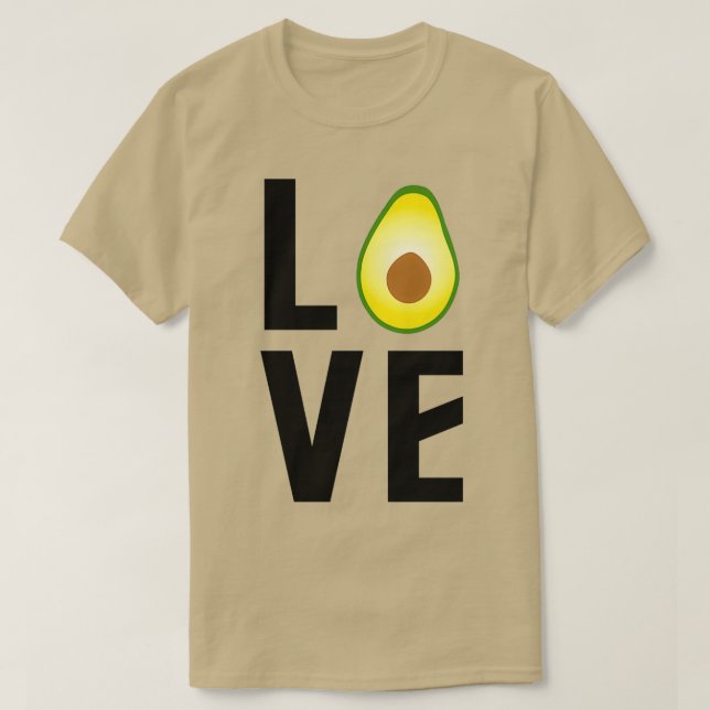 Camiseta Fruto Amor Aguacate (Diseño del anverso)