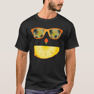 Camiseta Fruto Cara Piña Fresa Cristal de sol Verano