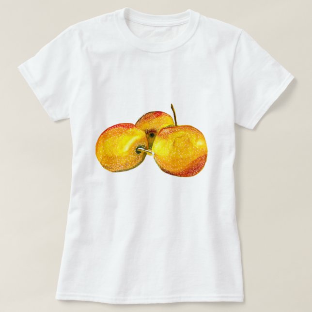 Camiseta Fruto de la fruta de la acuarela (Diseño del anverso)
