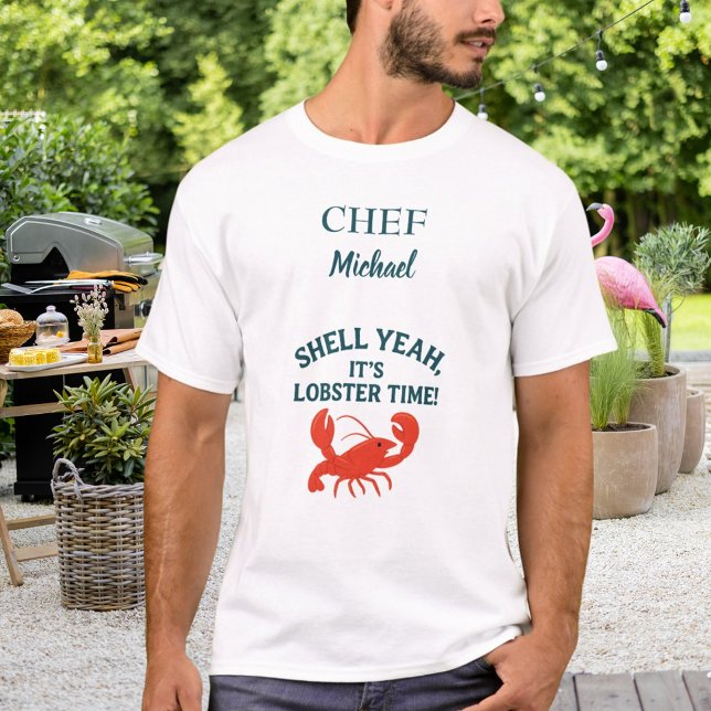 Camiseta Fruto de langosta rojo hierve fiesta cocinero (Subido por el creador)