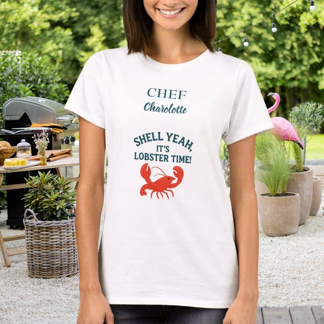 Camiseta Fruto de langosta rojo hierve fiesta cocinero (Subido por el creador)