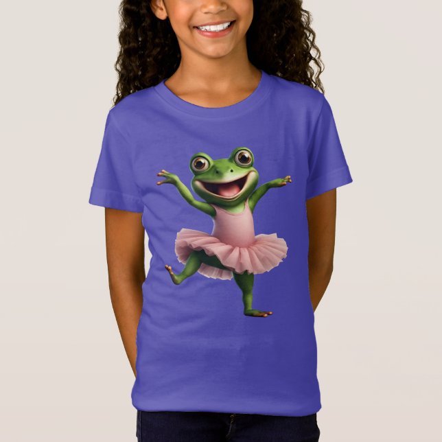 Camiseta Fruto de rana 1, rana, bailarín, sapo, Ai generado (Anverso)