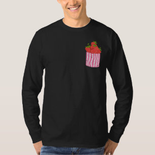 Camiseta Fruto de veraneo de frambuesa rojo Fruta Poca fres