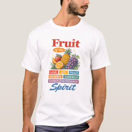 Camiseta Fruto del Espíritu – Amor Alegría Paz Arte Cristia