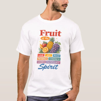 Camiseta Fruto del Espíritu – Amor Alegría Paz Arte Cristia