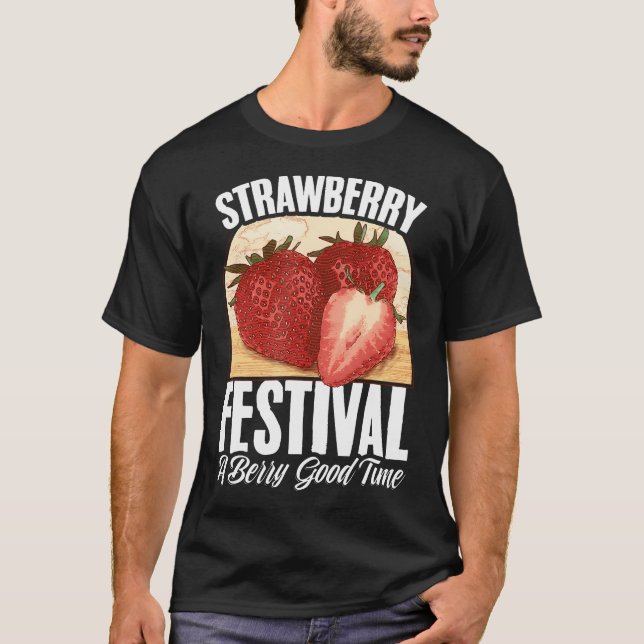 Camiseta Fruto Festival de fresa fresa Fresas Amante de fru (Anverso)