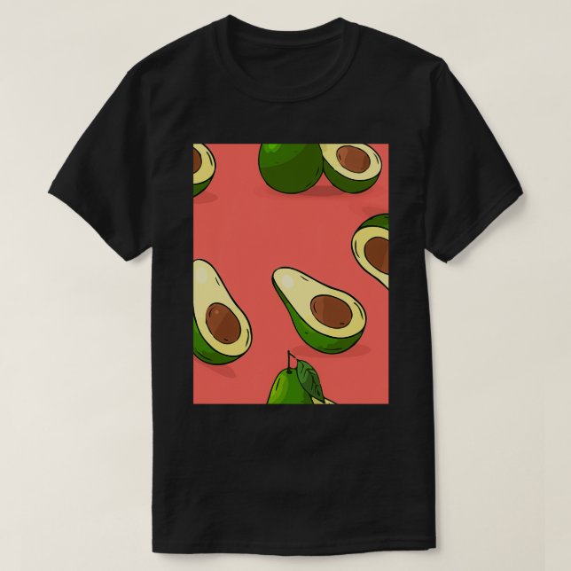 Camiseta Frutos abstractos de aguacate (Diseño del anverso)