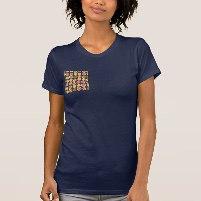 Camiseta Frutos brillantes y abundantes en un bolsillo (Anverso)