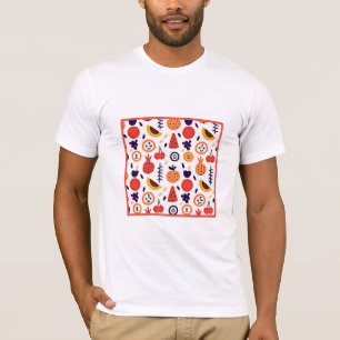 Camiseta Frutos Coloridos Patrón de arte