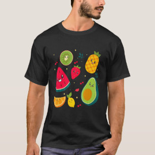 Camiseta Frutos Vestimenta Ensalada De Fruta Cuta Hombres M