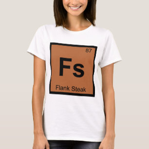 Camiseta Fs - Química de Falda de Bifte Símbolo de la Tabla