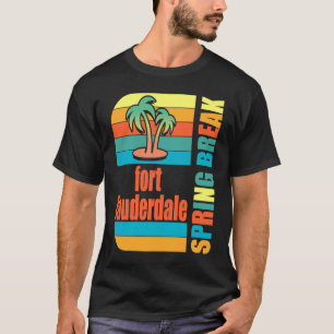Camiseta Ft Lauderdale Spring Break High School Retro Beach