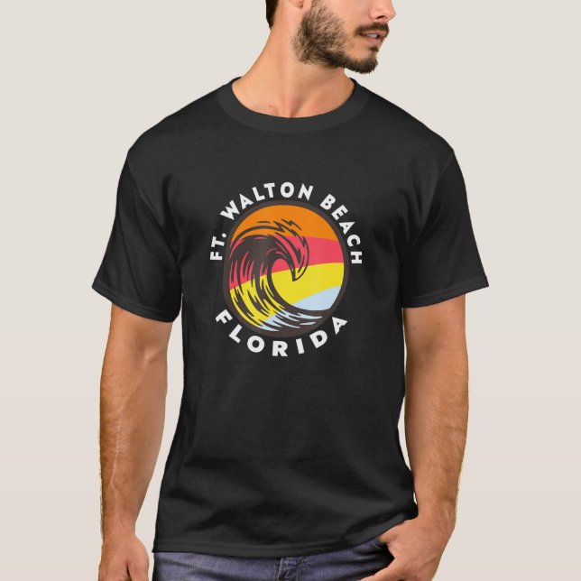 Camiseta Ft Walton Beach Florida Vacation Souvenir Ocean Wa (Anverso)