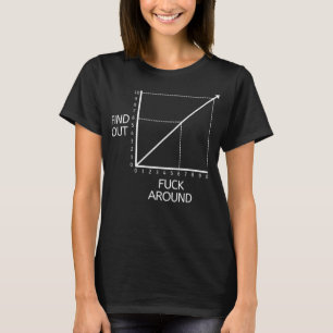 Camiseta Fu ck Alrededor Y Descubre Graph Chart Chiste M