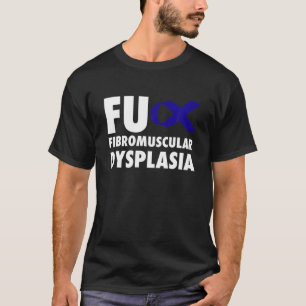 Camiseta FU Displasia Fibromuscular Cinta Azul - FMD