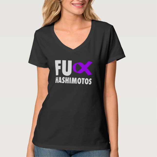 Camiseta Fu Hashimotos Cinta Púrpura - Hashimotos (Anverso)