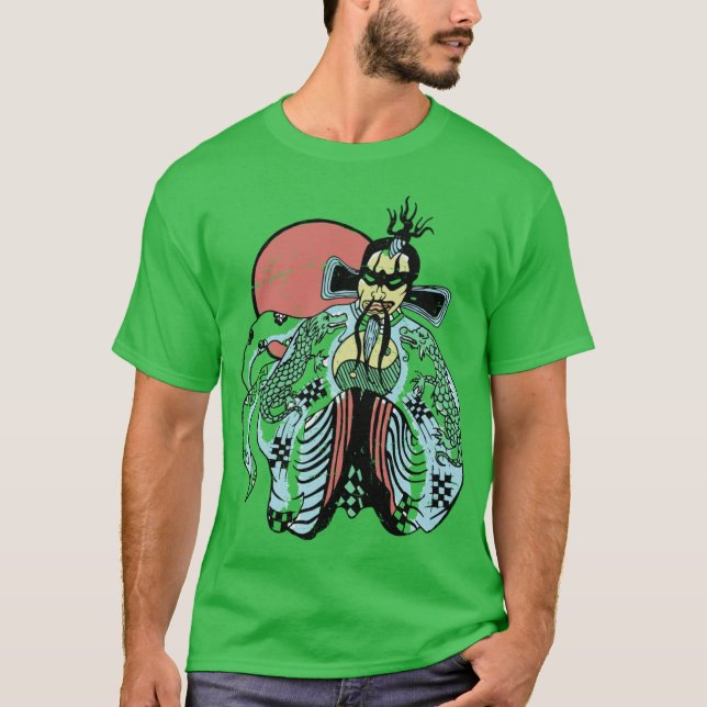 Camiseta Fu Manchu Big Trouble in Little China PreDistresse (Anverso)