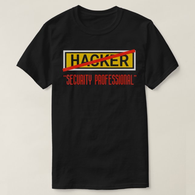 Camiseta Fu profesional de seguridad del hacker de codifica (Diseño del anverso)
