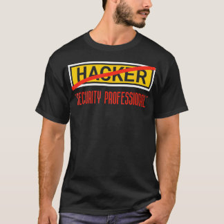 Camiseta Fu profesional de seguridad del hacker de codifica