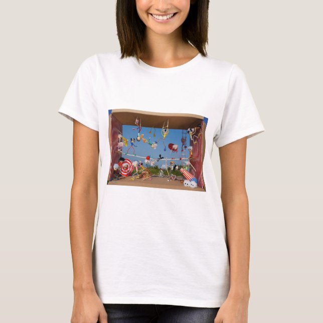 Camiseta Fubby's in het Circus met allerlei acts.  (Anverso)