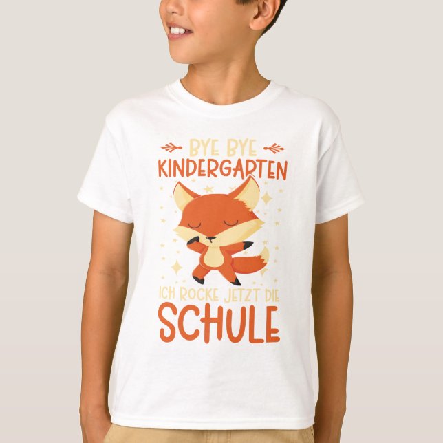 Camiseta Fuchs Schulkind Jungen Mädchen Schulanfang (Anverso)