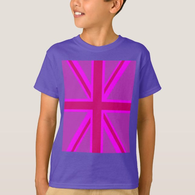 Camiseta Fuchsia Union Jack (Anverso)