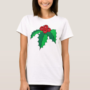 Camiseta "Fudsy hace frente", navidad feliz del acebo,