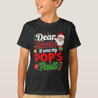 Camiseta Fue culpa de mi papá de divertidos Navidades famil