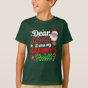 Camiseta Fue la culpa de mi abuela de las divertidas navida