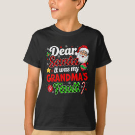 Camiseta Fue la culpa de mi abuela las divertidas navidades