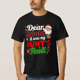 Camiseta Fue la culpa de mi tía de los Navidades divertidos