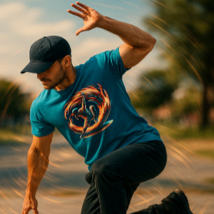 Camiseta Fuego callejero de ruptura con energía urbana