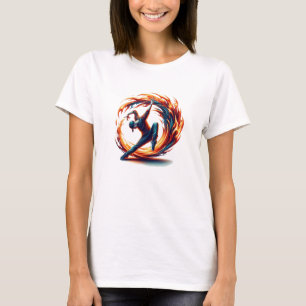 Camiseta Fuego callejero de ruptura con energía urbana