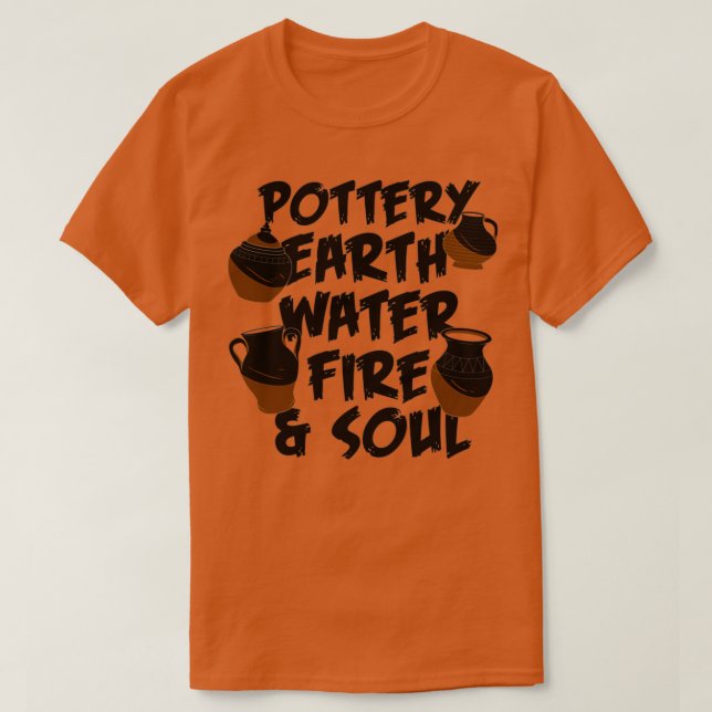 Camiseta Fuego de agua de la Tierra de la POTTERÍA 12 (Diseño del anverso)