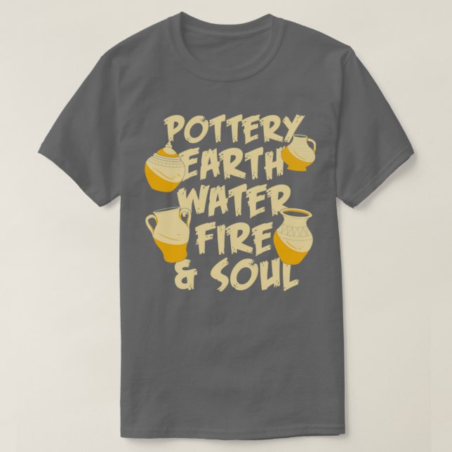 Camiseta Fuego de agua de la Tierra de la POTTERÍA 9 (Diseño del anverso)