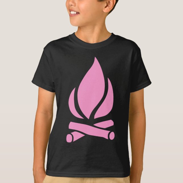 Camiseta Fuego de campamento (Anverso)