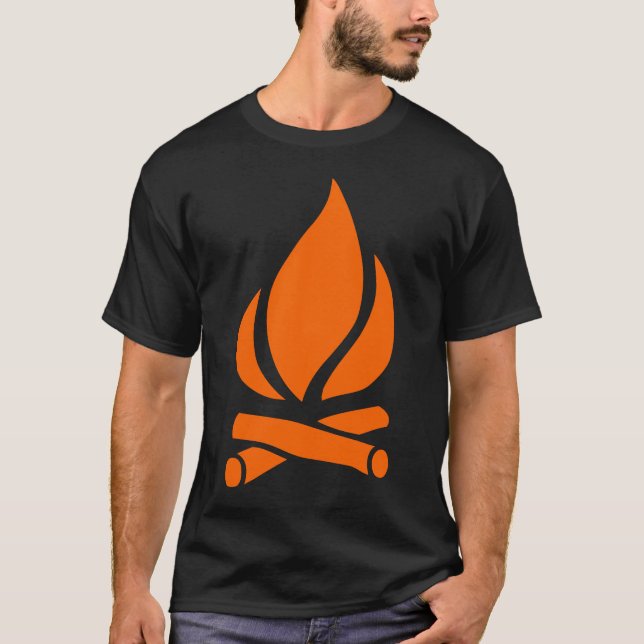 Camiseta Fuego de campamento (Anverso)