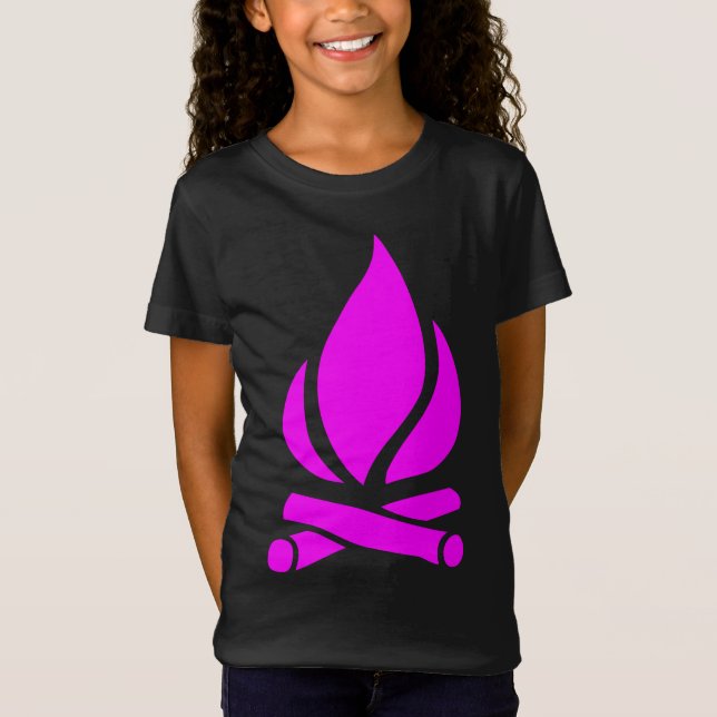 Camiseta Fuego de campamento (Anverso)
