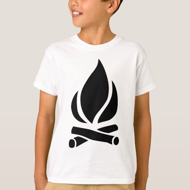 Camiseta Fuego de campamento (Anverso)