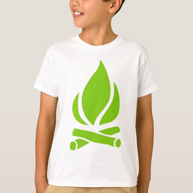 Camiseta Fuego de campamento (Anverso)