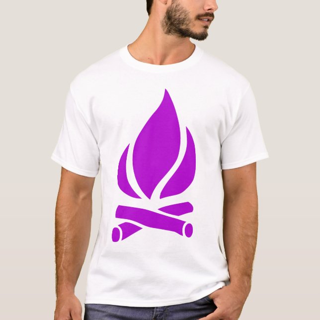 Camiseta Fuego de campamento (Anverso)