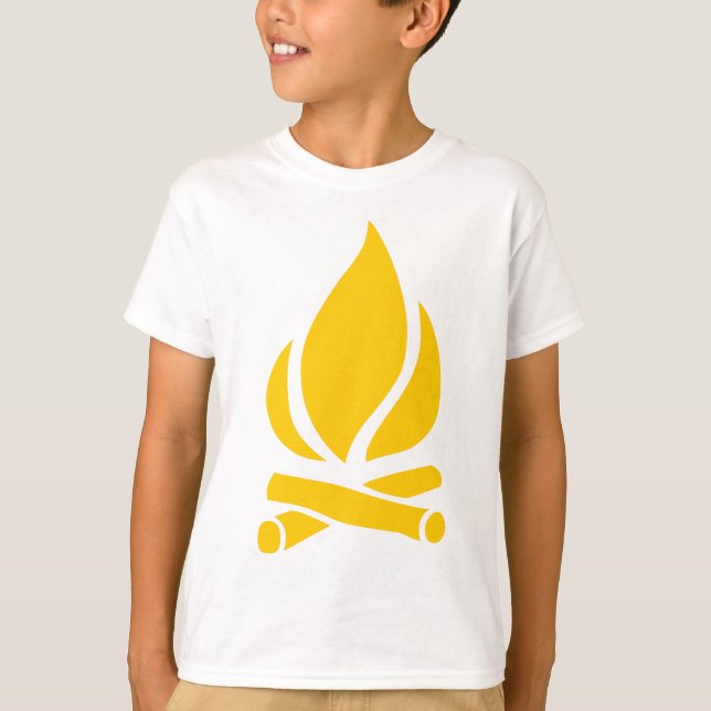 Camiseta Fuego de campamento (Anverso)