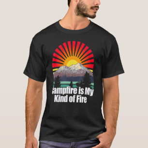 Camiseta Fuego De Campamento Es Mi Tipo De Fuego Campista S