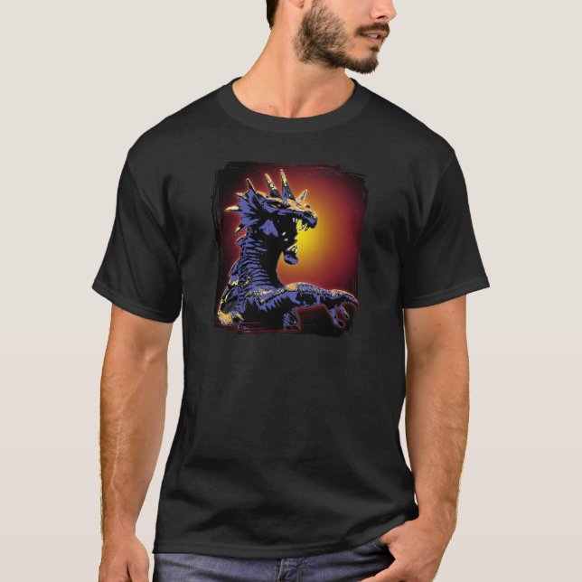 Camiseta Fuego de dragón (Anverso)