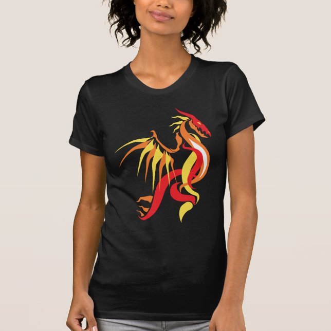 Camiseta Fuego de dragón (Anverso)