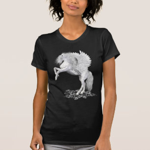 Camiseta Fuego de la estrella. caballo de la fantasía