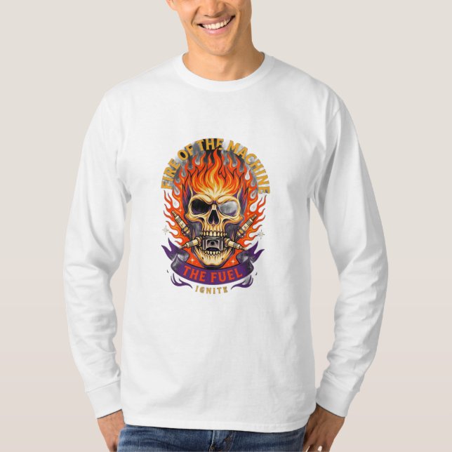 Camiseta Fuego De La Máquina (Anverso)