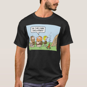 Camiseta fuego de los bienes raices del hombre de las
