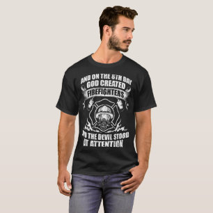 Camiseta Fuego del diablo de los bomberos