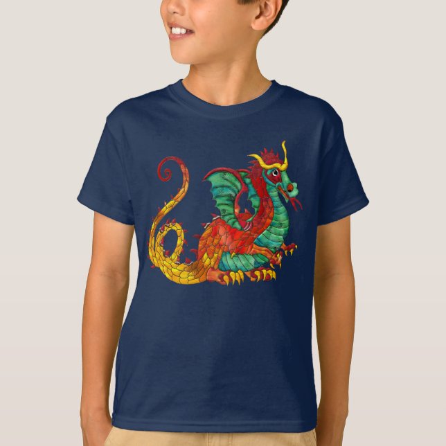 Camiseta Fuego del dragón (Anverso)